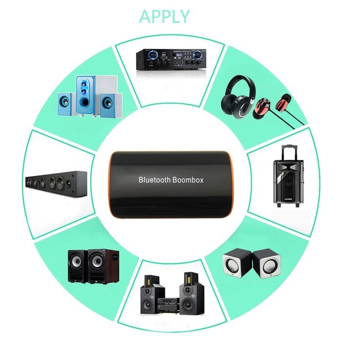 Bluetooth receiver, DIGOU Wireless Bluetooth Audio Speaker hi fi Stereo Hi-Fi Audio HeadsetLossless Adapter N6