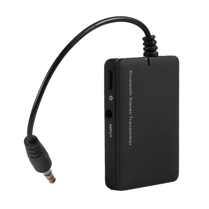 Bluetooth Transmitter, Ispring Wireless Portable Transmitter (Connected to 3.5mm Audio Devices, Paired with Bluetooth... N8