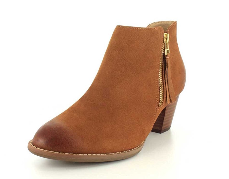 Vionic Women's Upright Sterling Ankle Boot (Saddle, 9.5 W) N17