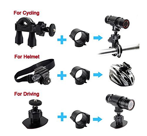 Eoncore Waterproof 16GB Full HD 1080p Helmet Head Camera Sport Action Cam Car Mini Camcorder DVR Video Recorder