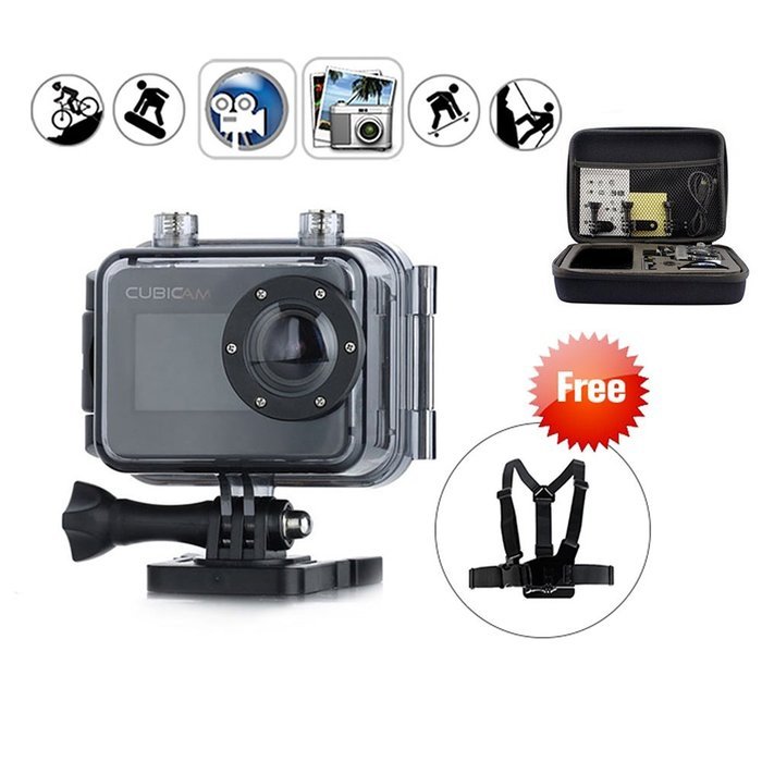 Jeasun 1080P Wifi Waterproof Action Camera AMBARELLA A5Ls DSP DV 14MP HD DVR Camcorder + Mounting Accessories... N7