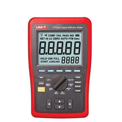 RioRand&reg; High-Accuracy 0.25% Four-wire Low Resistance & Wire Length Tester Micro Ohm Meter USB Lithium Battery...