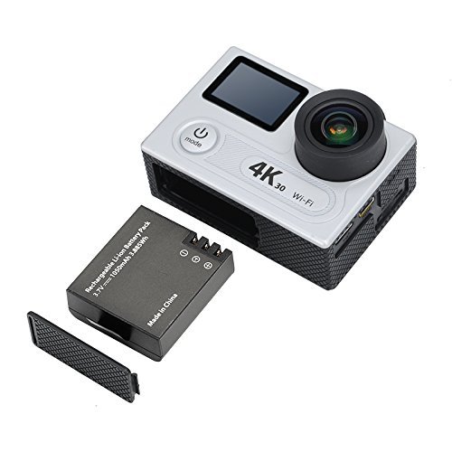 4K Ultra HD Action Wifi Camera - Dual Display (2 + 0.95 Inch), IP68, 12M Sony Sensor, 170 Degree Angle, Remote... N4