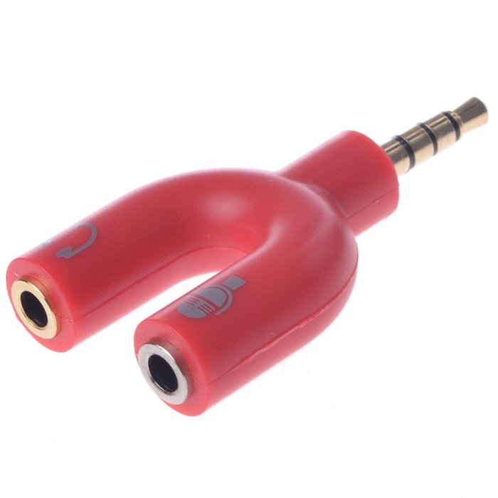 3.5mm Audio Converter Adapter Earphone Splitter 1 Port To 2 Ports N19