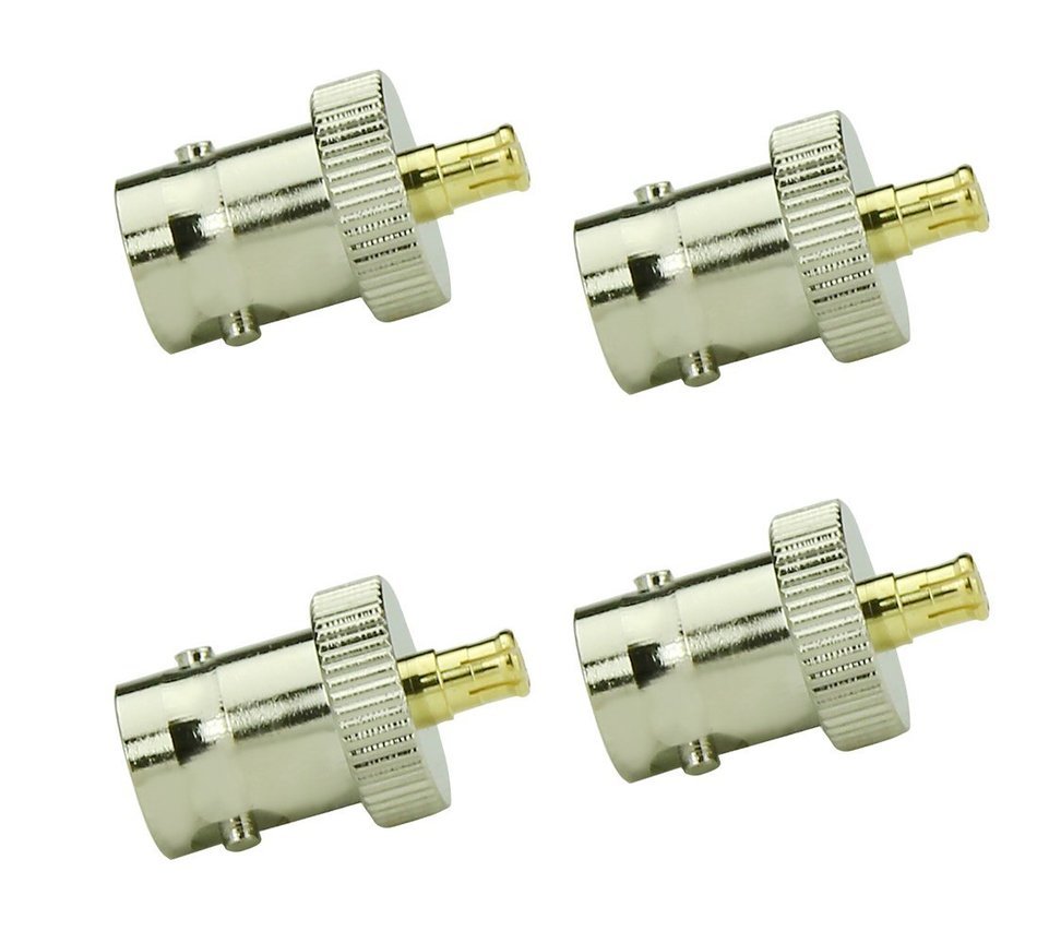 4 Pack Rf Coaxial Coax Adapter Bnc Female To Mmcx Male Connector N3 Free Image Download 7653