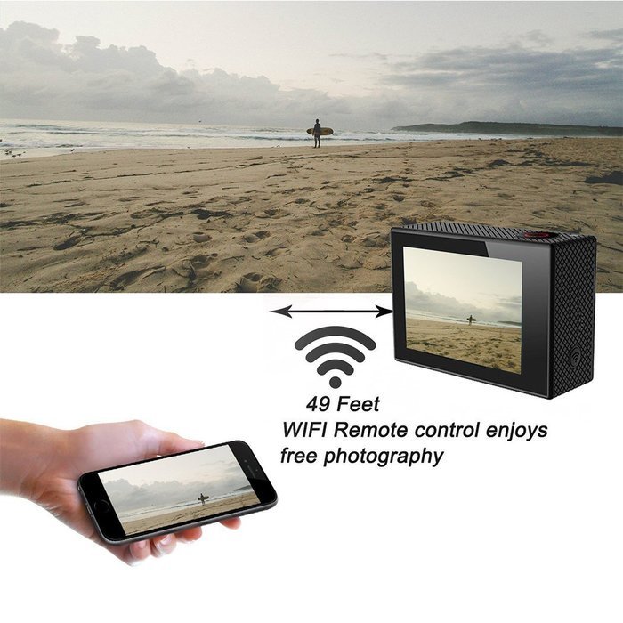 Sports Cam, waterproof, Wifi Action Camera, Video Camera, 4K Ultra HD Wifi Action Camera with action accessories... N6
