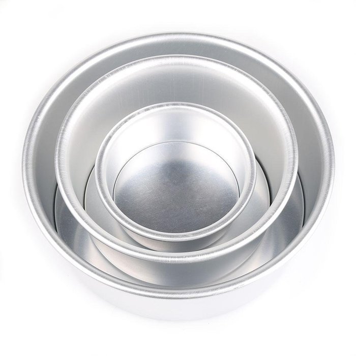 Kitchen 4/6/8" Aluminum Alloy Non-stick Round Cake Bake Mould Pan Bakeware Tool N9