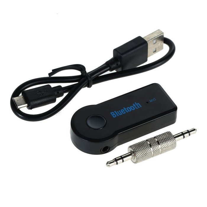 Wireless Bluetooth 3.5mm AUX Audio Stereo Music Home Car Receiver Adapter WI Mic Handfree N4