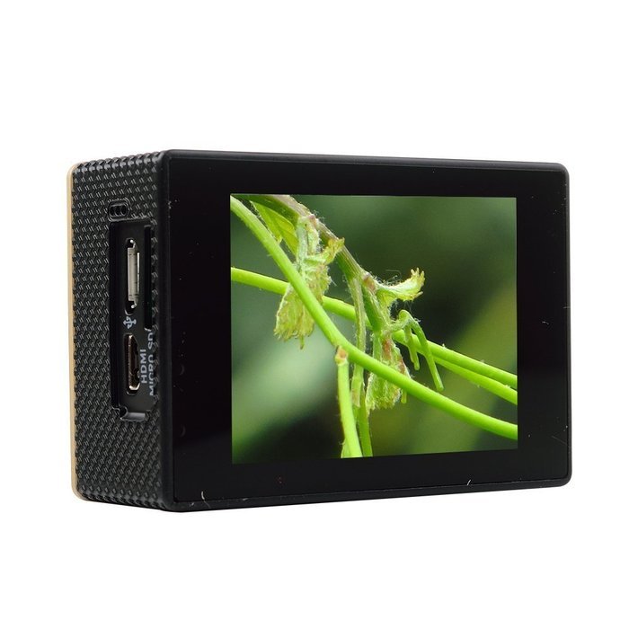 PowerLead 2K PL-AC30 Wifi Waterproof Action Camera DV 12MP HD DVR Camcorder with Mounting Accessories Kit/Gold N22