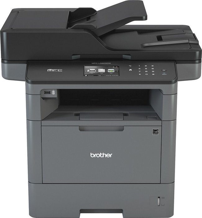 Brother - MFC-L5800DW Wireless Black-and-White All-In-One Laser Printer N3