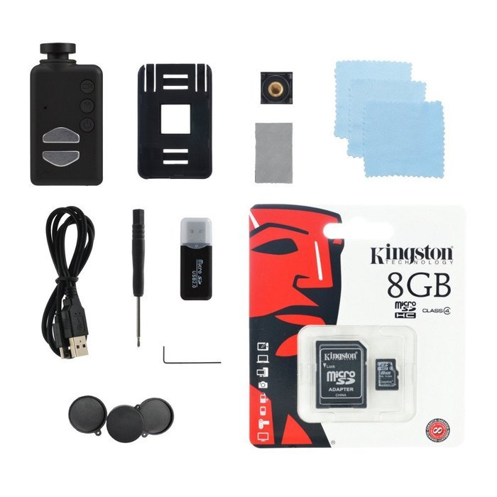 Wide Angle Mobius ActionCam HD Camera (V3 / 820 mAh / Lens C2 / 8GB) N3