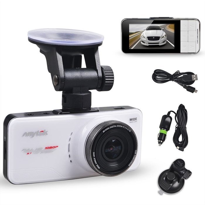Anytek&reg; AT66 Full HD 1080P Novatek 96650 Car DVR Recorder with 2.7 Inch Screen G-sensor 170 Degree Wide Angle... N4