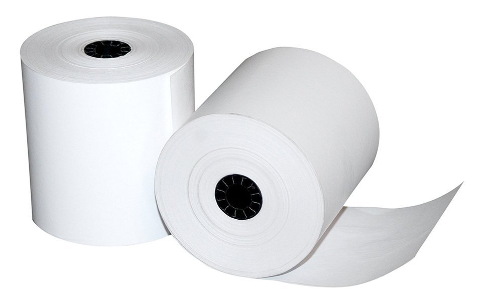 Quality Park Single-Ply Black Image Thermal Paper Calculator and POS/Cash Register Rolls, 3.125 Inches x 273 Feet...