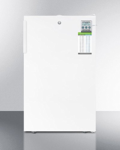 Summit CM411L7PLUSADA ADA compliant 20" wide commercial refrigerator-freezer for freestanding use with a traceable... N2