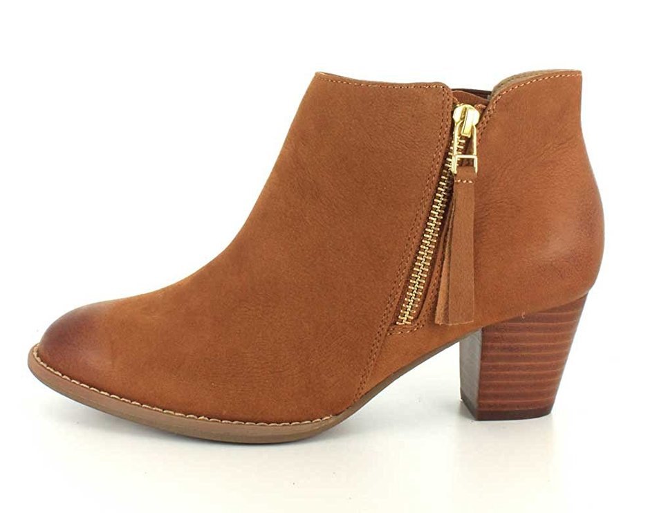 Vionic Women's Upright Sterling Ankle Boot (Saddle, 9.5 W) N20