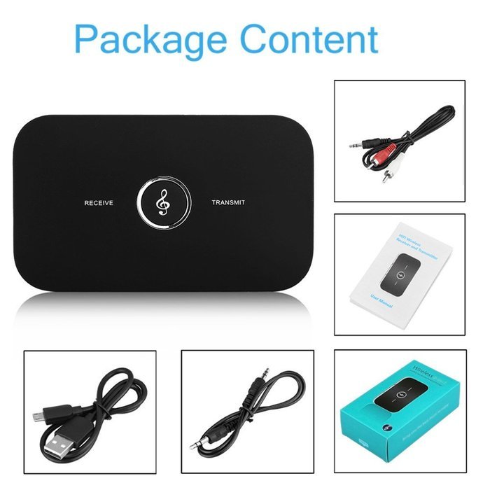 2016 2 in 1 B6 Bluetooth Audio Transmitter Receiver Adapter Bluetooth 4.1 Music Transmitter Receiver 3.5MM AUX... N8