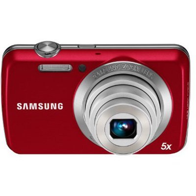 Samsung PL20 14.2 MP Digital Still Camera with 5x Zoom, Red