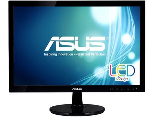 ASUS VS197T-P 18.5" WXGA 1366x768 DVI VGA Back-lit LED Monitor N4