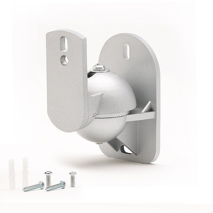 TechSol Essential TSS1-W - 5 Pack of White Universal Speaker Wall Mount Brackets N3