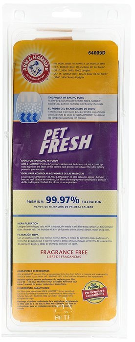 Eureka HF-5 HEPA Odor Eliminating Vacuum Filters / DCF-15 Pet Fresh (64009D) N2