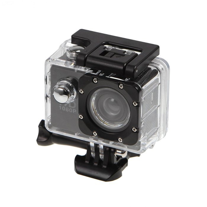 Meking 1080P HD Sports Action Video Camera DV Camcorder with Waterproof Case for Outdoor Sports Black N3