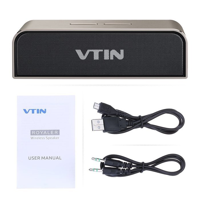 Vtin Royaler Stereo 20W Speaker Dual 10W Drivers, Aluminum Housing, Passive Radiator, Strong Bass for iPhone,... N3