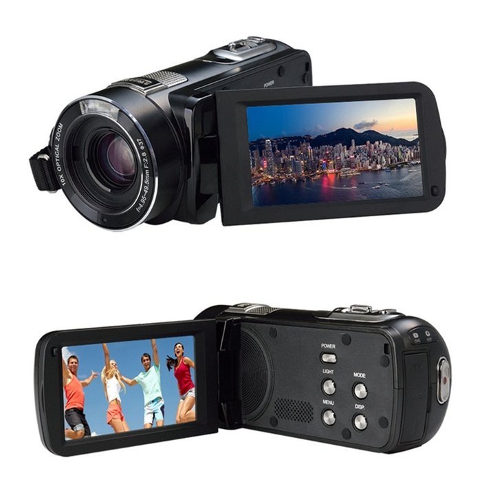 MARVIE 10x Optical Zoom video camera HDV-Z80 1080P DV 3.0" TFT LCD screen max 24MP digital HD Face Detection Touch... N5