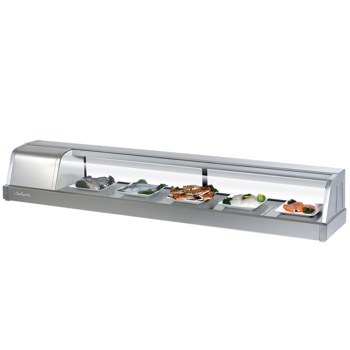 Turbo Air SAKURA-70 Sushi Display Merchandiser, Four Door, 2.1 cu ft