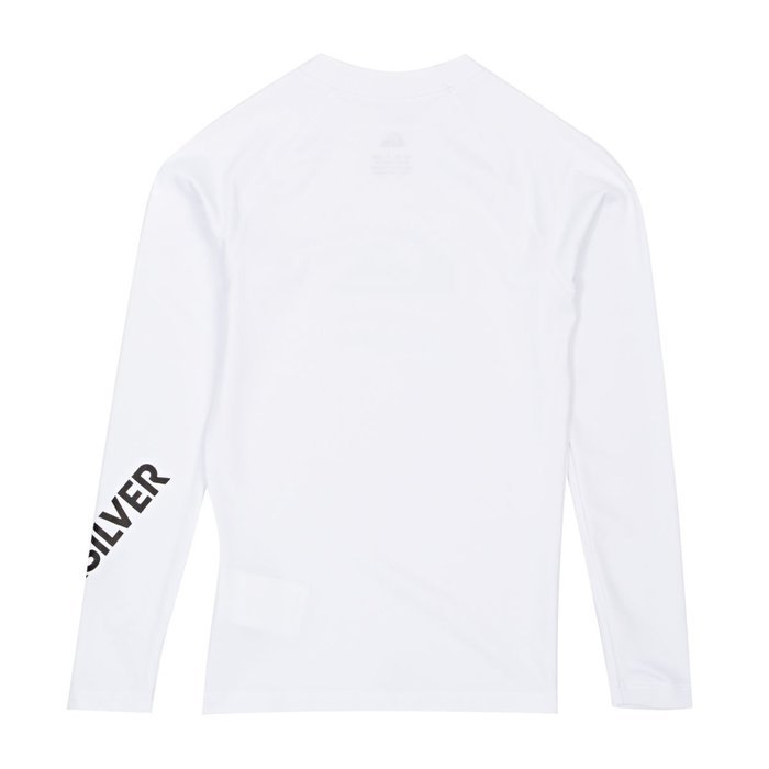 Quiksilver Boys All Time Long-Sleeve Rash Guard Suit, Navy Blazer/Mandarin, Sz. Small_10 N5