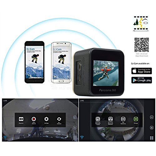 PULUZ CUBE360S 1.5 inch HD Screen 180 Degrees & 360 Degrees Panorama ARM M926EJ Super Wide Angle Lens, Support... N6