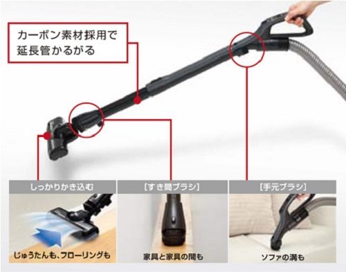 Toshiba cyclone cleaner (power brush) Gran Red [cleaner] TORNEO mini (Torneo mini) VC-C3-R&reg; N3