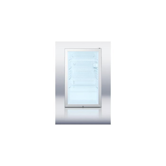 Summit SCR450LBI 4.1 Cu. Ft. White Undercounter Built-In Compact Refrigerator N2