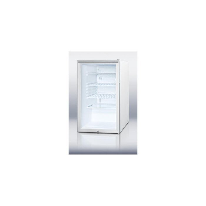 Summit SCR450LBI 4.1 Cu. Ft. White Undercounter Built-In Compact Refrigerator N3