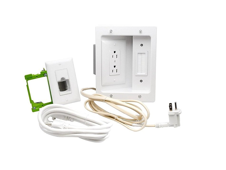 Legrand HT2202WHV1 WM InWall TV Power Kit N2