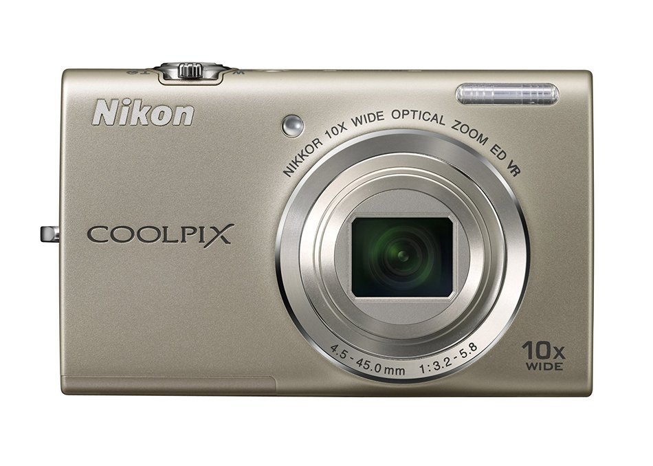 Nikon COOLPIX S6200 16 MP Digital Camera with 10x Optical Zoom NIKKOR ED Glass Lens and HD 720p Video (Red) N15