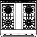 American Range ARROB430N Performer Series 30 Open Burner All Gas Range - Stainless Steel N2
