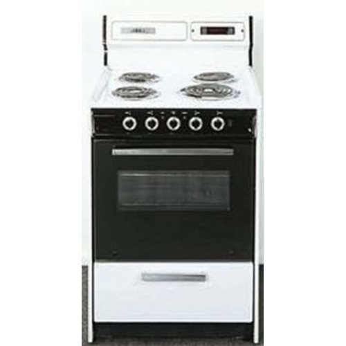 Summit WEM630DK 24" White Electric Coil Range N3