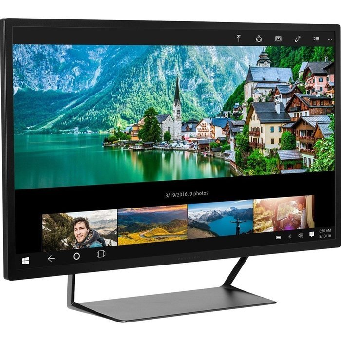 HP - Pavilion 32" LED HD Monitor - Black N2