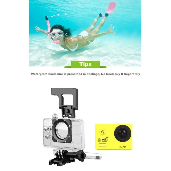Reaches Sj7000 Waterproof Dual-band Wifi Action Sports Camera 1080p 2.0 Inch 170&deg; Wide Angle Lens and 4x Zoom N13