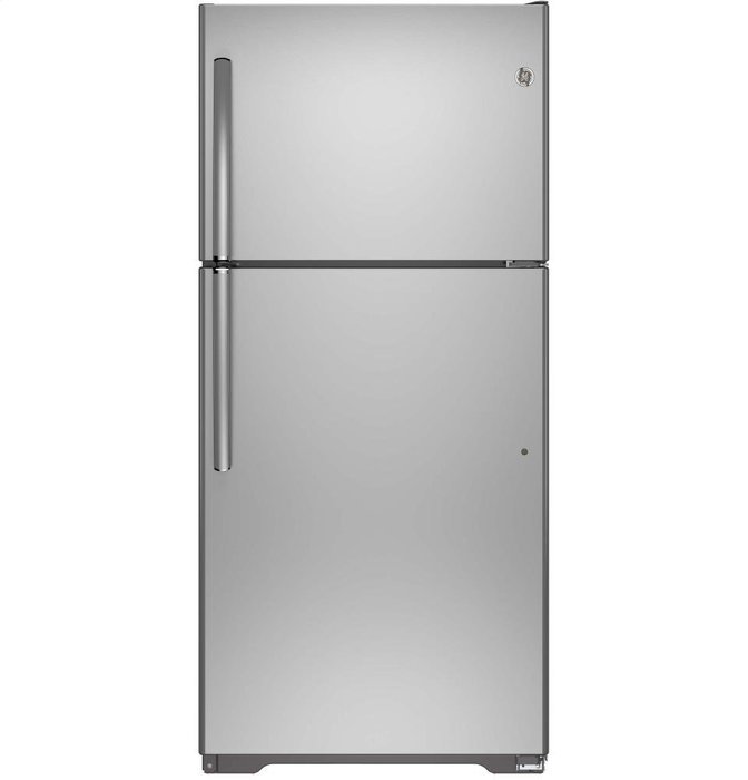 GE GTE18ISHSS 18.2 Cu. Ft. Stainless Steel Top Freezer Refrigerator - Energy Star N2