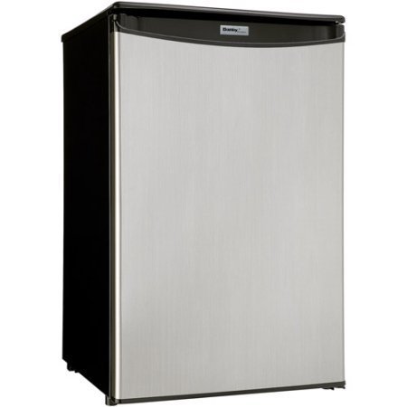 Danby Designer DAR044A5BSLDD 4.4 cu ft Automatic Defrost Compact All Refrigerator 120 volts, Spotless Silver N2