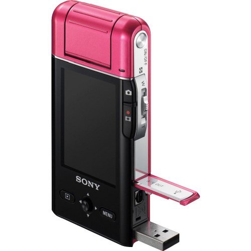 Sony MHS-PM5KP Bloggie HD Camcorder Pink Plus 360 Degree Lens N4