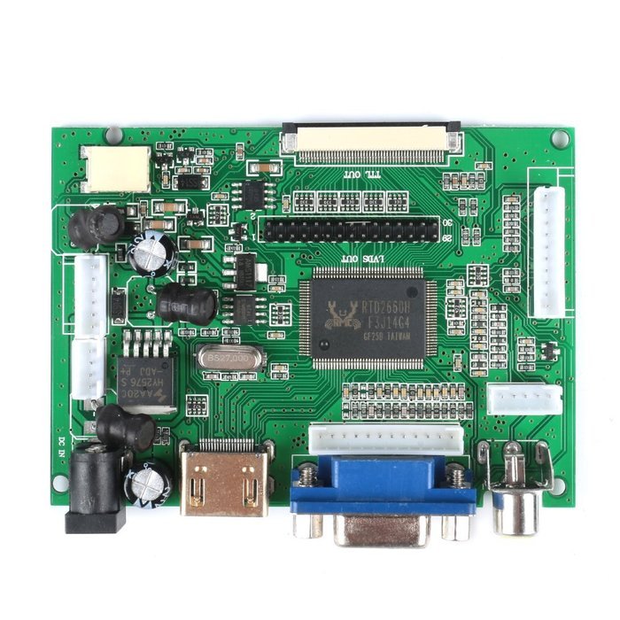 ELENKER 7 Inch TFT Touch Screen LCD Monitor For Raspberry Pi Driver Board HDMI VGA 2AV N3