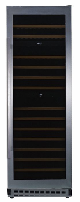 Fagor WC118TZ 24-Inch Triple Zone Wine Cooler with Stainless Steel/Glass Reversible Door