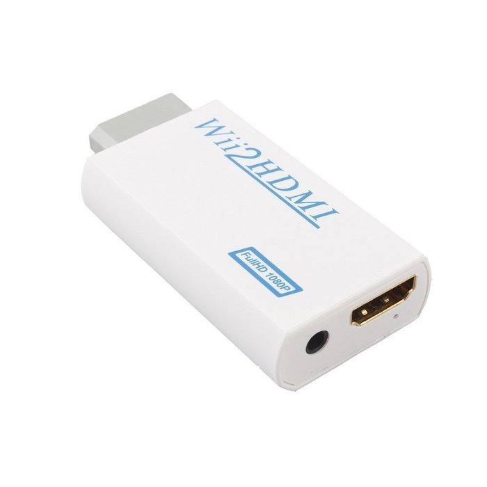 COOLEAD New Wii To HDMI Upscaling Converter Adapter with 3.5mm Audio Output N4