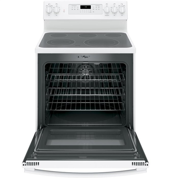 GE JB750DJWW 30" White Electric Smoothtop Range Convection free image