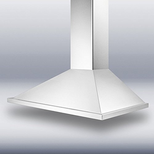 Summit Professional Series SEH1536 36" Chimney Style Wall Mount Range Hood With 500 CFM Internal Blower 3-Speed... N2