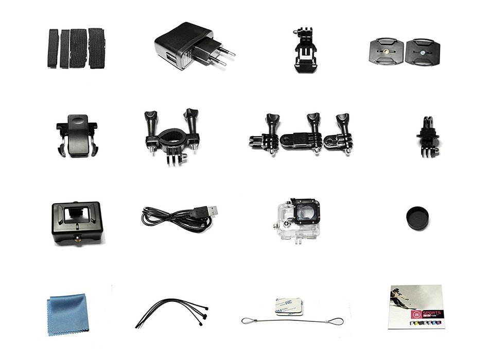 Generic Waterproof FPV Sports Action Camera Video cam camcorder 4K 24FPS WIFI Gyro Image stabilization Color White N7