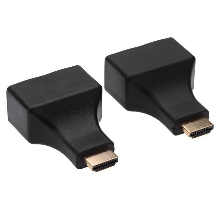 HENGSHENG&reg; 30M/100 Feet HDMI Dual RJ45 CAT5E CAT6 UTP LAN Ethernet HDMI Extender Repeater 1080P For HDTV HDPC...