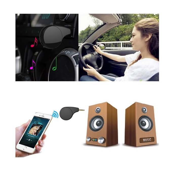 YASOKO Wireless Audio & Music Receivers With Handsfree Call Bluetooth Receiver Adapter Car Kit for Sound System N9
